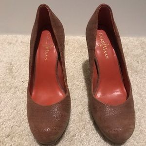 Cole haan Nike Air platforms heels, brown, 6.5